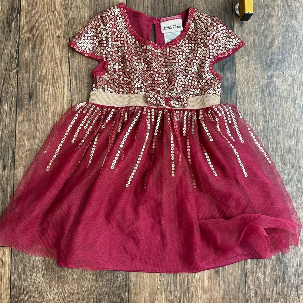 Maroon sparkle dress